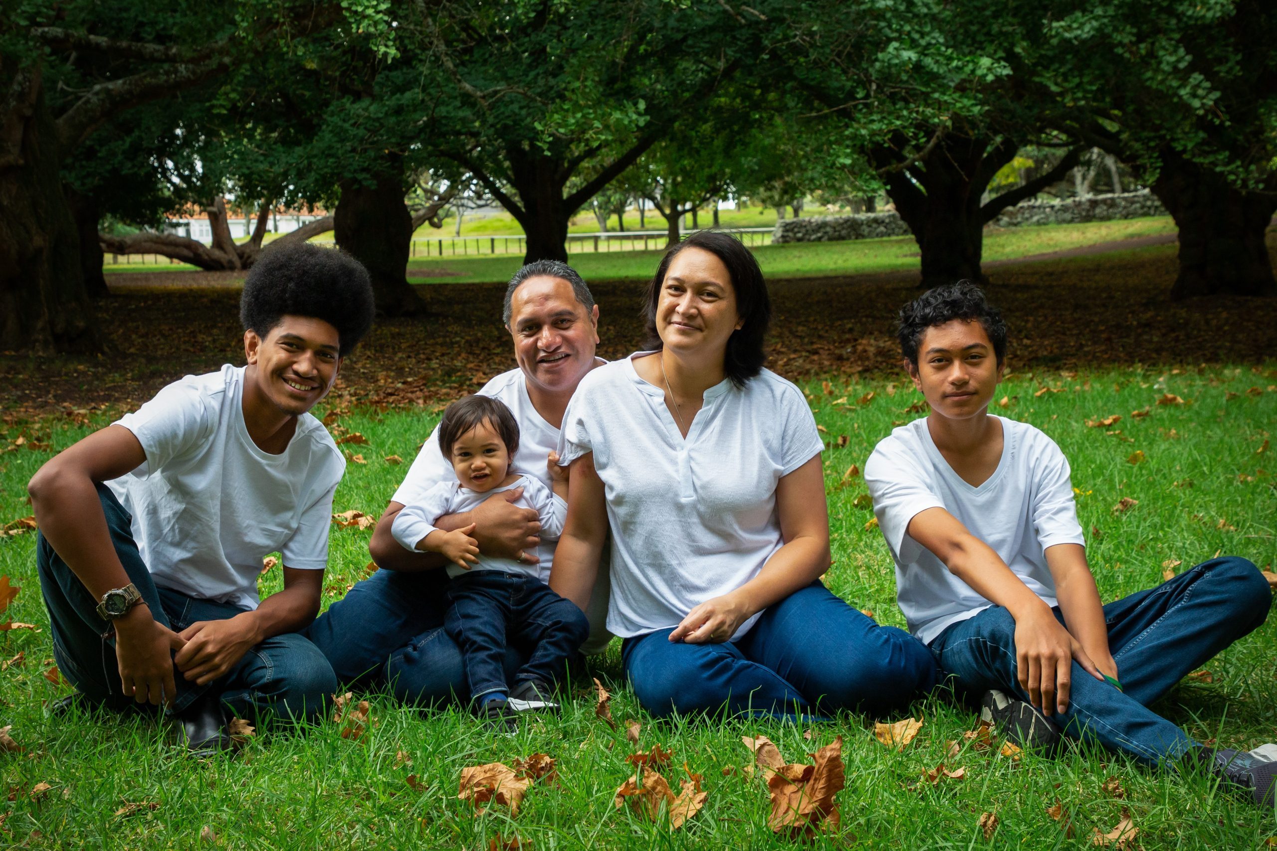 Teariki and his wife Dr Matatoa Daniel with the children - Tapira, Joshua and Tobias.