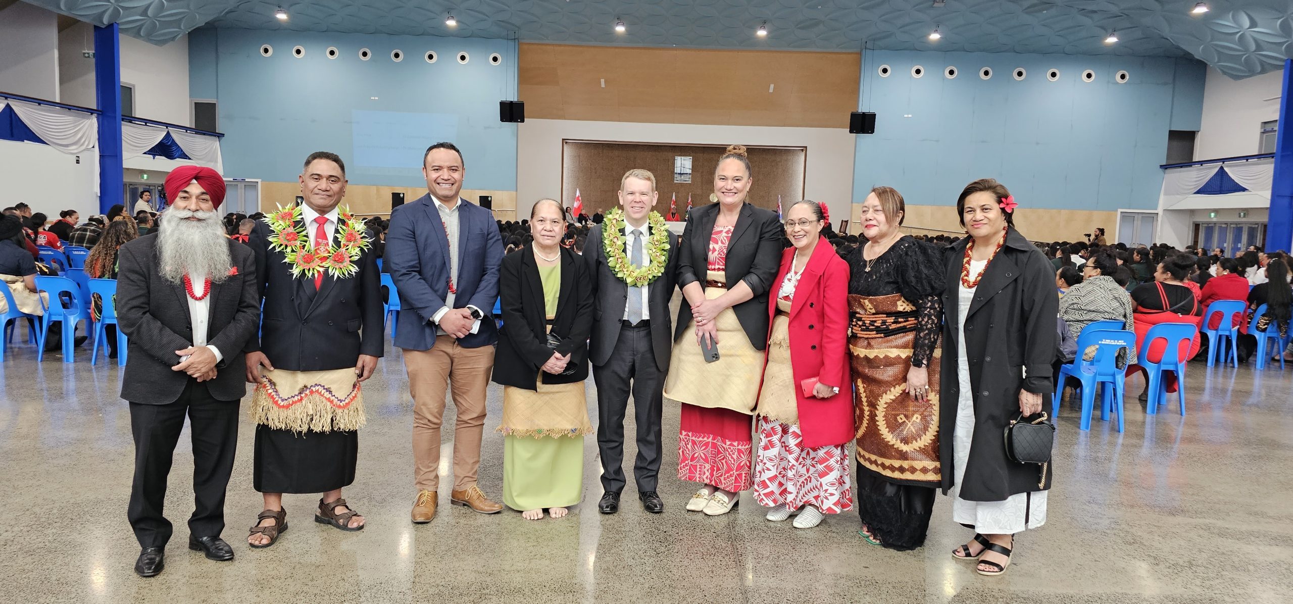 Prime Minister Rt Hon Chris Hipkins and Special Guests at the Uike Lea Faka-Tonga Opening